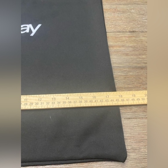 EBay Branded Dust Bag Black Stretch Fabric Storage w/ Drawstring LG 24" x 19" - Picture 4 of 4